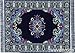 Beautiful Oriental Rug Style Mousepad, Navy Miniature Carpet Computer Mouse Pad, Rectangular, Non-Slip, Elegant Office Accessories