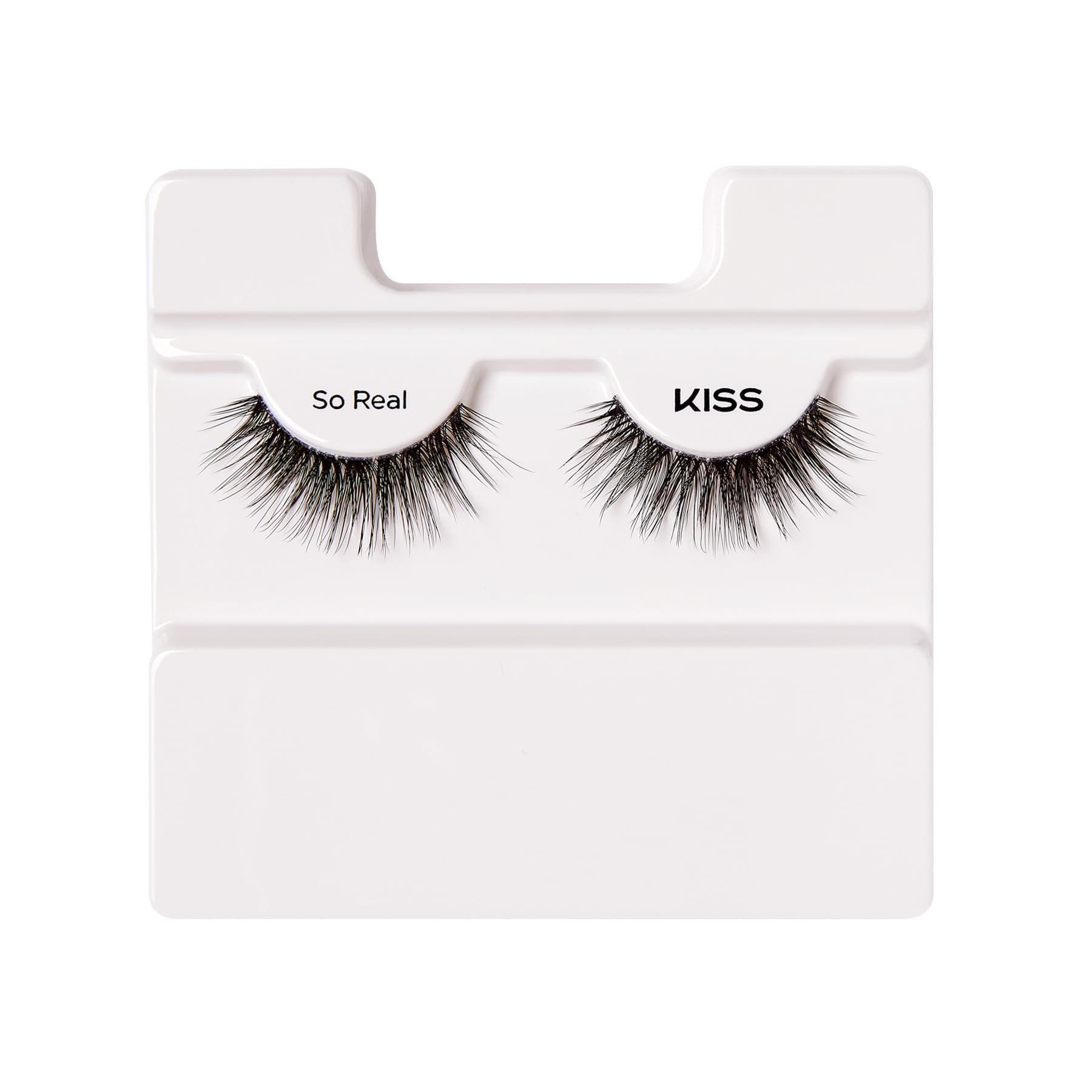 KISS My Lash But Better, False Eyelashes, 'So Real', 12mm, Includes 1 Pair Of Lash, Easy to Apply, Reusable Lash Clusters