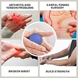 ResultSport Stress Balls for Adults Set of 2 Firm Soft Silicone Gel Grip Hand view 4