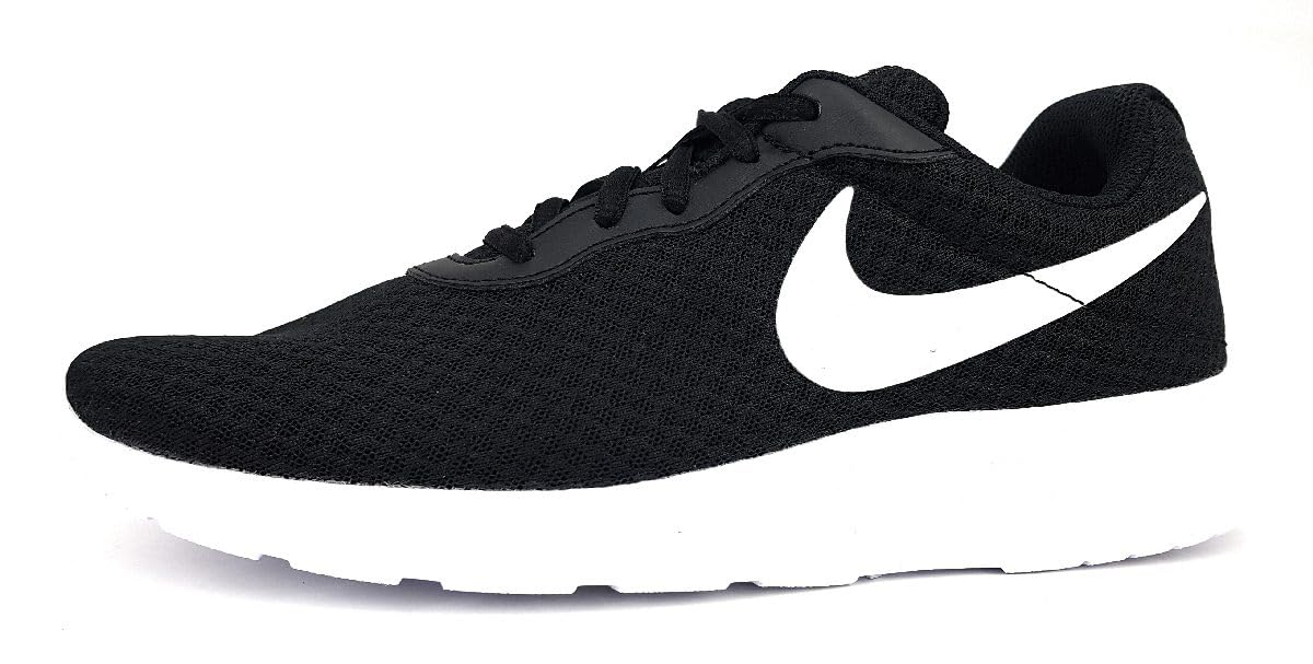 NIKE Men's Low-Top Sneaker, Black White Barely Volt