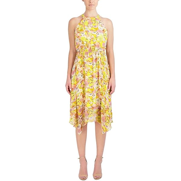 SALE!【BCBG MAXAZRIA】Floral Flared Sleeve Midi Dress Bcbgmaxazria floral wrap dress - Gem