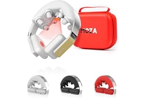 MOZA Neck Massager with Heat for Pain Relief Deep Tissue, Cordless Electric Deep Tissue Robohands Kneading Massage for Neck Pain Relief, Portable Heated Neck Massager, Gift for Men & Women, Gray