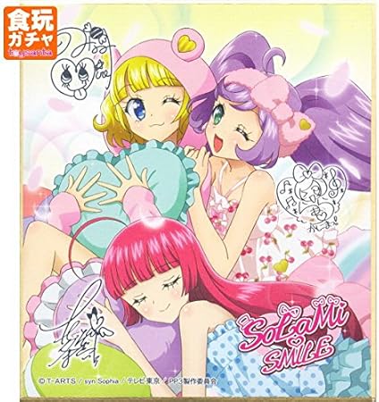 Amazon プリパラ サイン色紙コレクション4 12 Solami Smile 描き下ろしイラスト トモチケ みれぃ 1枚 単品 アニメ 萌えグッズ 通販