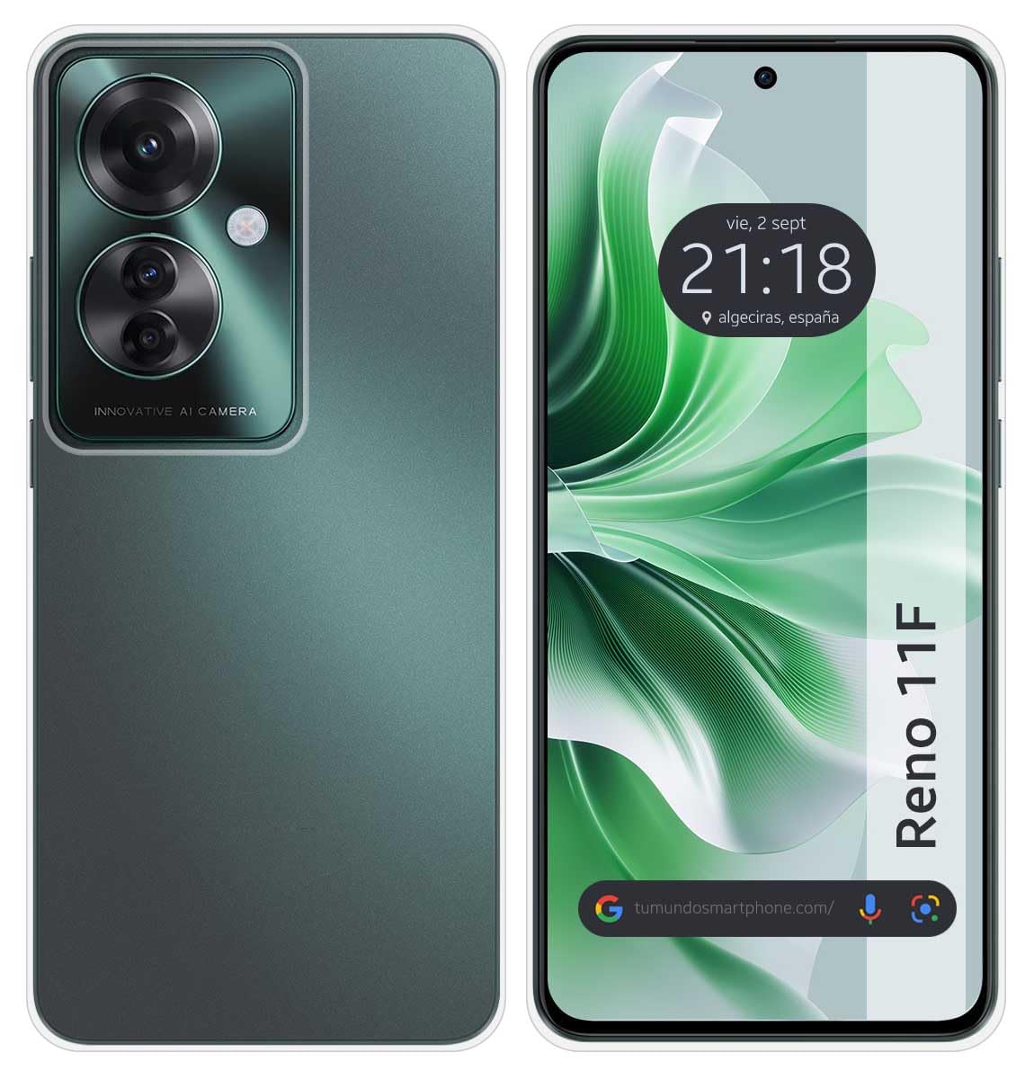 Transparent TPU Silicone Gel Case for OPPO Reno 11F 5G