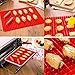 Wolecok Silicone Baking Mat, Set of 2 Cooking Pan Oven Tray Baking Sheet Pastry Mat 16