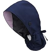 IRIS CRAFT Adjustable Working Cap with Button, Cotton Working Hat Sweatband with Ponytail Pocket Elastic Tie