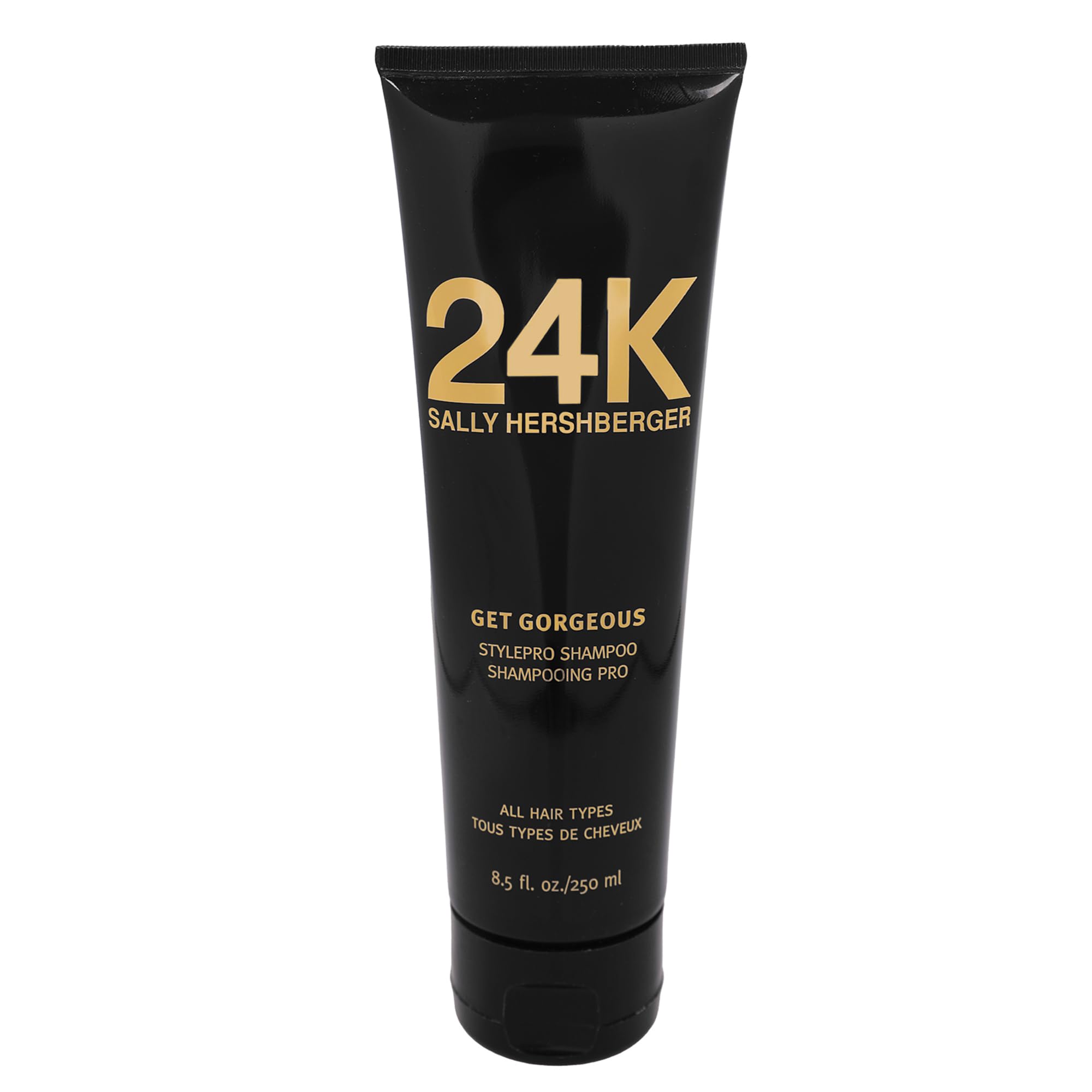Sally Hershberger 24K Get Gorgeous StylePro Shampoo - 24K Karat Gold-Infused Cleanser- With Moisturizing, Color-Protecting UV Protection Complex - Paraben and Phthalate Free - 250 ml