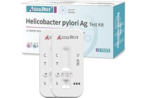 AssuTest Pets H. Pylori Health Test Kits at Home Rapid Wellness Detection for Dogs Cats Testing Strips of Helicobacter Pylori, 2 Tests