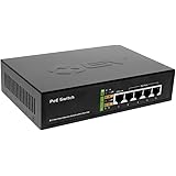 BV-Tech POE-SW501 BV TECH 10/100Mbps 4 Port & 1 Uplink PoE Switch (Grey)