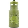 TRIXIE - Children's Stainless Steel Water Bottle 350ml - Mr. Dino (Dinosaure), Green