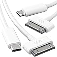 30-Pin to USB C Adapter Cable for iPhone, iPad, iPod – 2X 3ft (Next-Generation Data/Charging Cable from USB C to Dock Connector for iPhone 4S/4/3G/3/1, iPad 3/2/1, iPod, White) – CableDirect