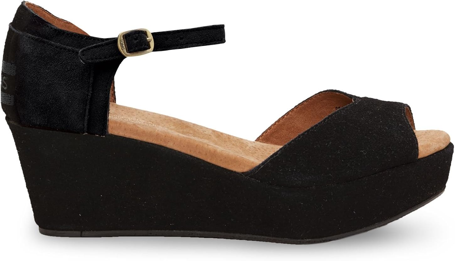 Toms Platform Wedges black woven in 2021 | Toms shoes outlet, Toms shoes women, Toms shoes