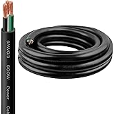 6/3 SOOW Wire 5FT, 6 AWG 600V SOOW Bulk Cable, 6 Gauge 3 Conductor Portable Power Cable, Extension Cord for Welder,Generator,Portable Light,Circuits,EV Car Charger,Motor Lead