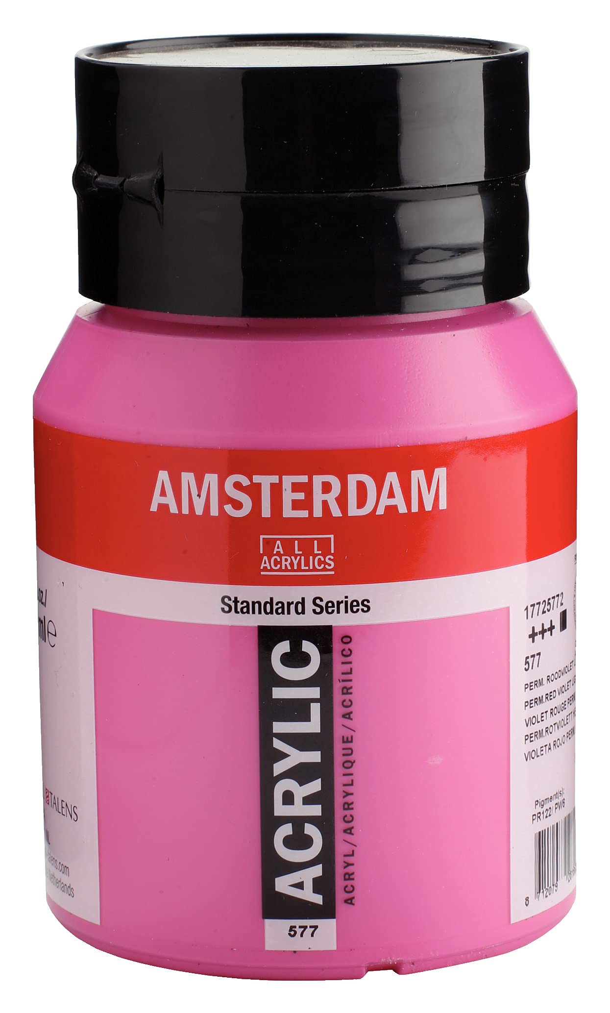 Amsterdam Standard Series Acrylic Jar 500 ml Permanent Red Violet Light 577 (17725772)