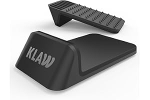 KLAW Bass Drum Rug Anchor - Completely Stops Drum Creep | Works on Every Drum Mat, Drum Rug & Carpet | Pocket Drum Accessories For Kick Drums | Gift Ready Drum Set Brake Accessory (Black, Regular)