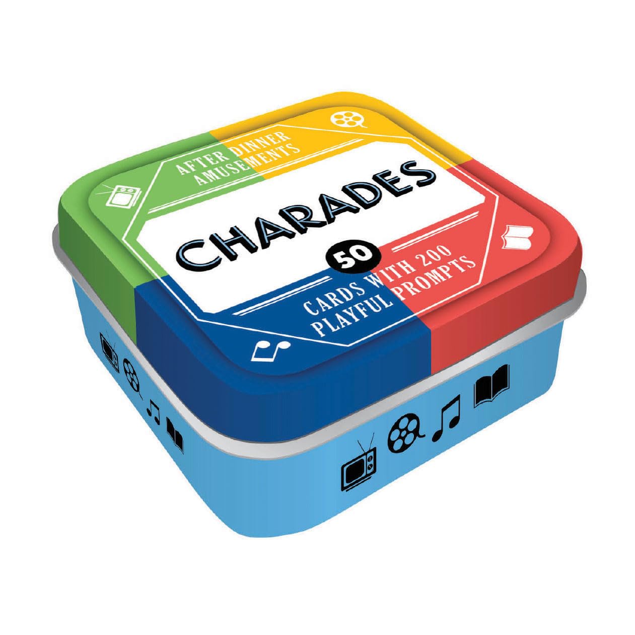 After Dinner Amusements: Charades: 50 Cards with 200 Playful Prompts (Charades Game for Adults and Family, Portable Camping and Holiday Games)