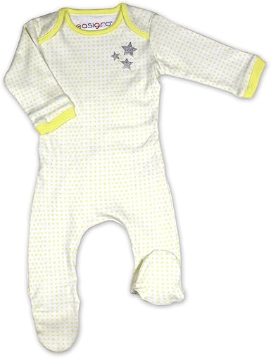 yellow sleepsuit baby