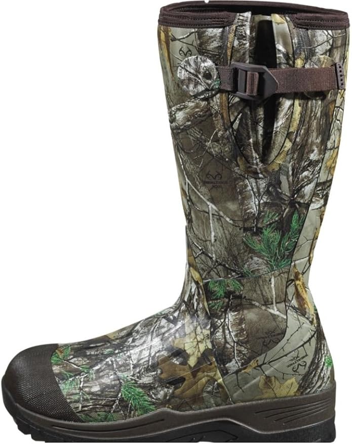field & stream men's swamptracker realtree xtra waterproof 1000g rubber hunting boots