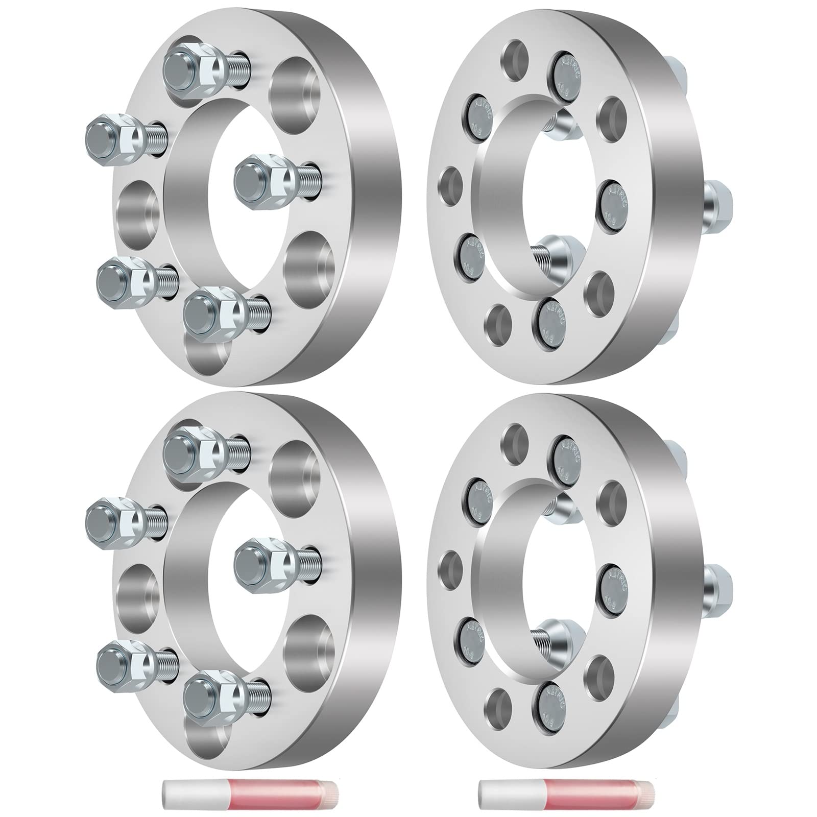 Richeer 4ピース 1.5インチ ハブ セントリック ホイールスペーサー 2002-2010 ダッジ・ラム 1500 2WD 4WD 5x5.5 (5x139.7mm) 9/16インチ x18 スタッド 7並行輸入 Richeer 5x100mm Hubcentric ホイールスペーサー FR-S BRZ Baja