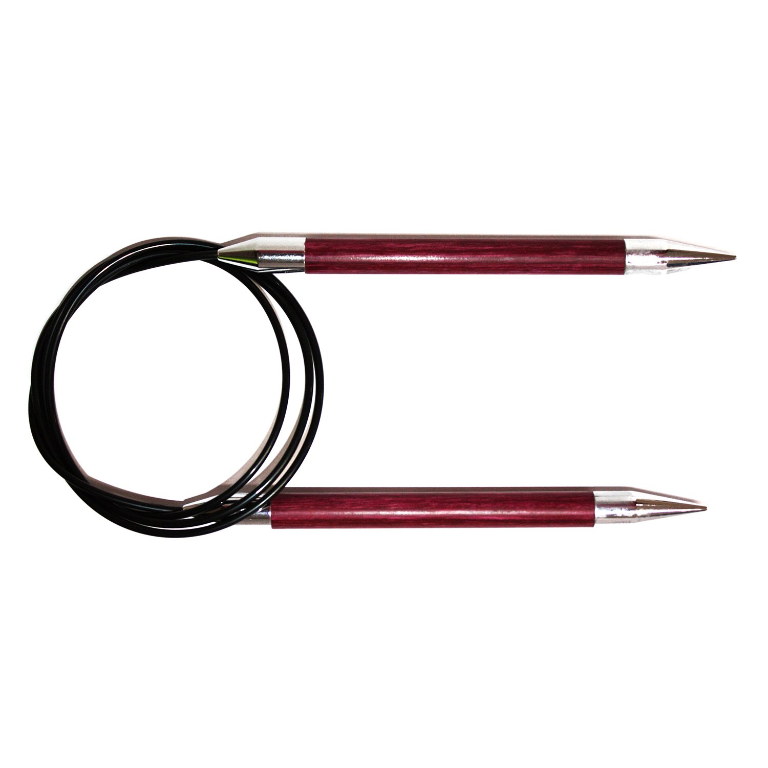 KNITPRO KP29163 Royale: Knitting Pins: Circular: Fixed: 150cm x 9.00mm, Birchwood, brass, Multi-Colour, 9mm