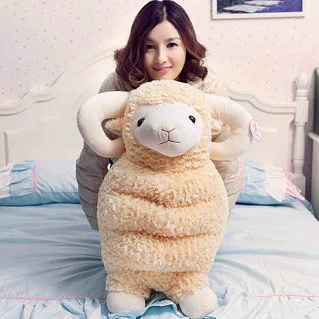 Amazon ぬいぐるみ 羊 抱き枕 可愛い プレゼント おもちゃ 子供 ヒツジ 動物 ふわふわ お誕生日 赤ちゃん お祝い 綿羊 女の子 男の子 贈り物 人形 ギフト ベージュ ホワイト ブラウン 3サイズ ぬいぐるみ おもちゃ