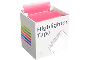 LEE PRODUCTS COMPANY Lee Products Co.Removable Highlighter Tape, Pink, 1-7/8" Wide x 393" Long, 2-Roll Refill Pack (13158)