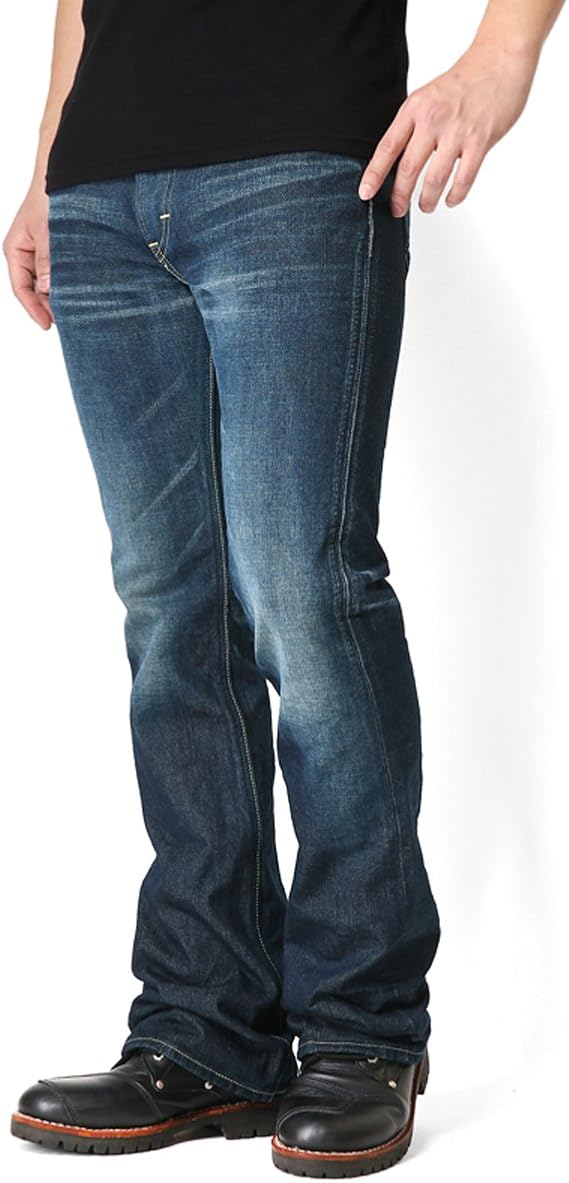 Amazon Lee リー American Riders 102 ブーツカット デニムパンツ 濃色ブルー Lm5102 526 ジーンズ 通販