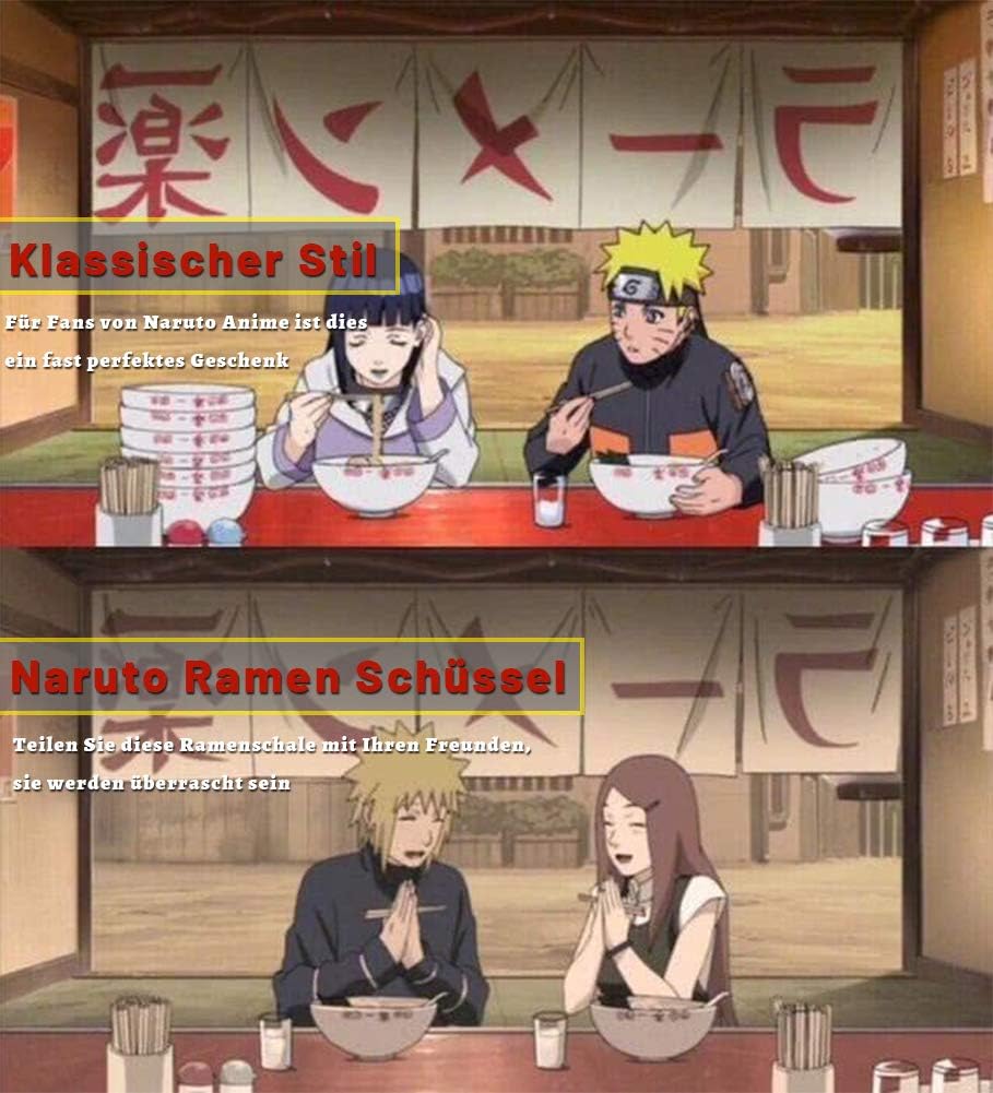 Lvmmo Naruto Ramen Bowl 100 Stuck Mit Holzernen Stabchen Und Aufkleber 16 5 Cm Porzellan Ramen Suppenschussel Set Fur Udon Nudeln Pho Soba Getreidesalat Kinder Geschenk B Kuche Kochen Backen Geschirr Goldenchill Com