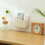 SUNFICON Universal Remote Holder Wall Mount White Organizer Caddy view 4