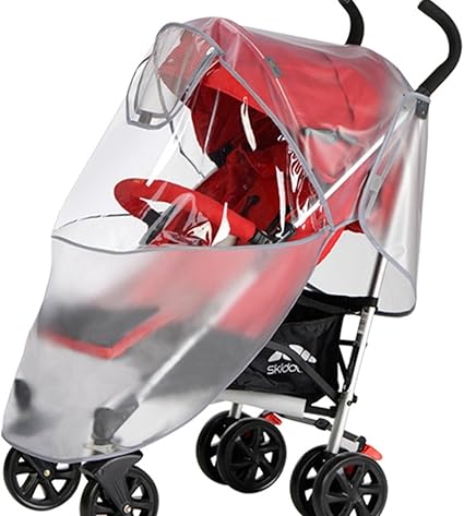 Amazon ベビーカー レインカバー スタンダード 汎用型 対応 ベビーカー用 収納袋付 簡単装着 スタイリッシュ 雨対策 風対策 レインカバー ベビー マタニティ 通販