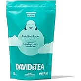 DAVIDsTEA Buddha’s Blend White Tea – Medium Caffeine Tea Bags with Jasmine Pearls & White Hibiscus – 65 Tea Bags – Delicate & Floral Fruity Tea Blend