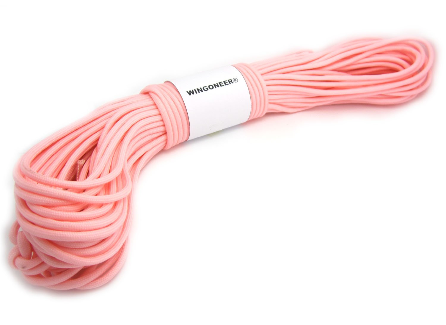 WINGONEER® 550 Luminous Glow in the Dark Paracord Mil Spec Type III 7 strand parachute cord Pink100 feet