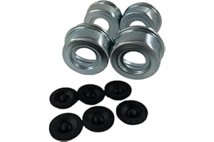 xyocx Replacement Axle Dust Cap 4 Grease Cover Extra Rubber Plug 6 for 2.72" Dexter EZ Lube Trailer Axle Dust Cap