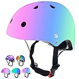 JeeFree Adjustable Gradient Color Skateboard Helmet