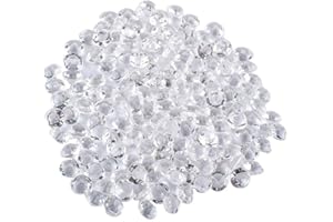 1Pack2000Pcs Diamond Confetti Vase Filler Party Decorations For Weddings Bridal Shower 4.5mm Clear Acrylic Filler Beads Stati
