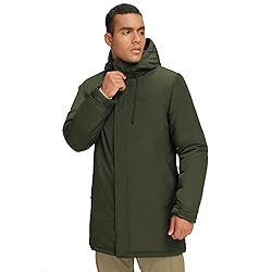 CAMELSPORTS Mens Winter Coats Long Warm Jacket with