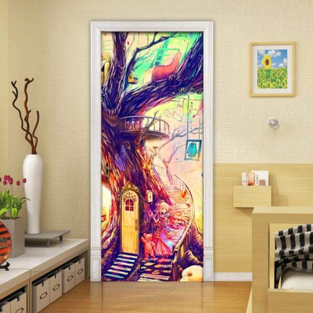 Sticker Muralrenovación De La Puerta Etiqueta 3D Imprimir Resumen