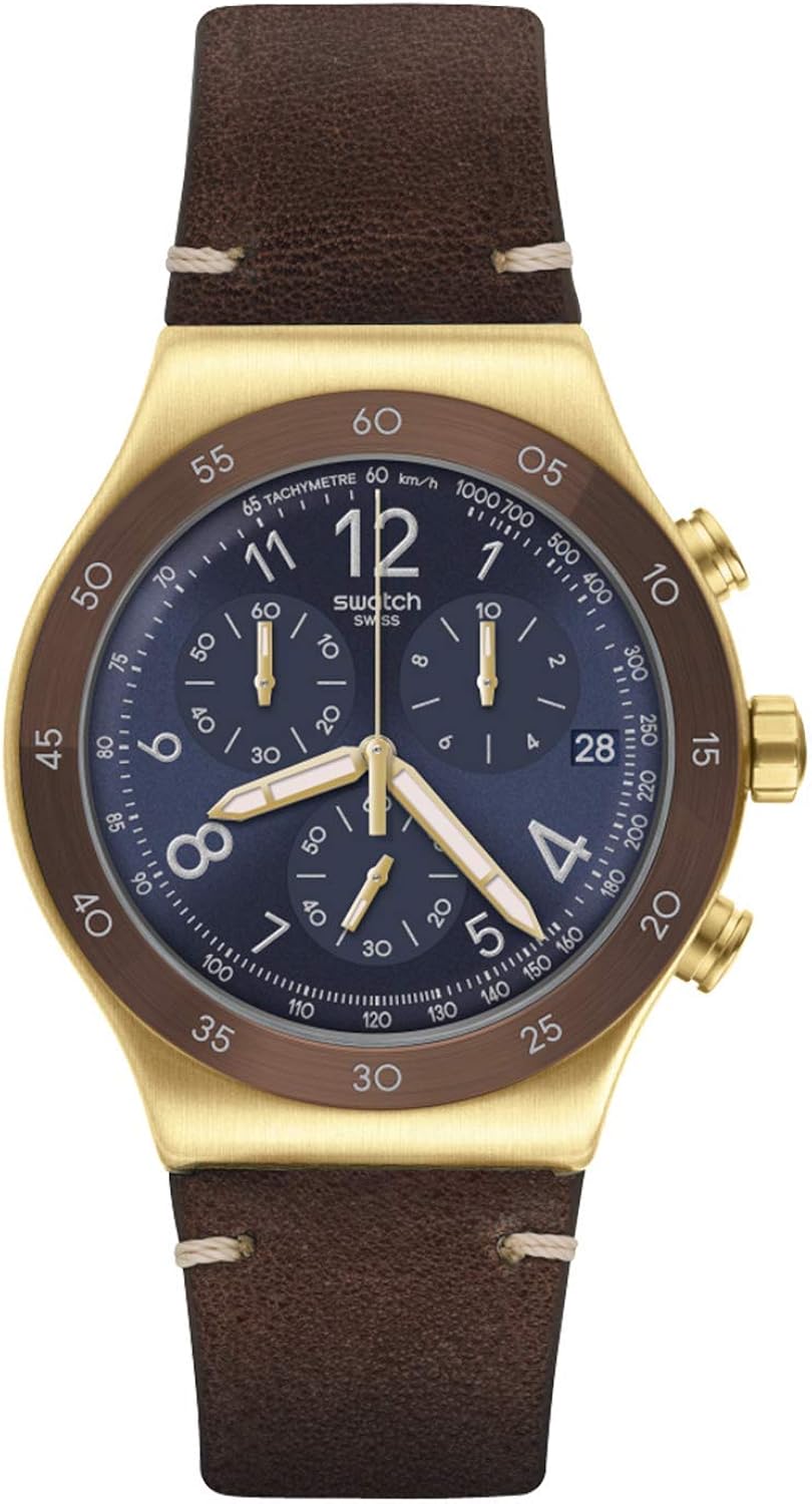 swatch leather strap watches