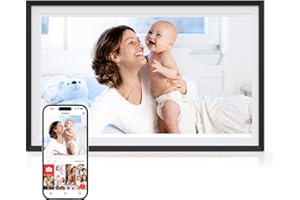 Digital Picture Frame,15.6 Inch Large Frameo Digital Photo Frame WiFi, 32GB,1920 * 1080 IPS HD Touch Screen,Tabletop&Wall-Mou