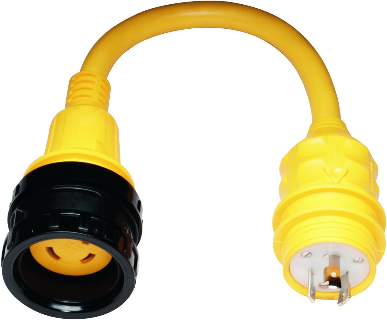 Marinco Marine Electrical Shore Power Pigtail Adapter, Yellow : Boating Shore Power Adapters : Sports & Outdoors