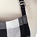 DII Unisex Buffalo Check Kitchen Collection, Classic Farmhouse Chef Apron, One Size, Black & White