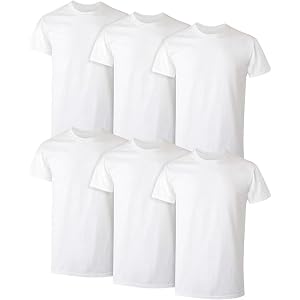 Hanes Men's Undershirt Packs, Stay-Tucked Soft Cotton Undershirts, Best Undershirts for Men, White/Black/Asstd Multipacks - W