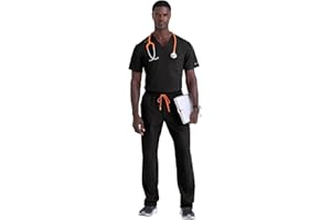 BARCO STRONG Terrence Scrub Top & Pant Set for Men – Up to 70°C Wash, Natural Stretch, Moisture Wicking, Quick-Shed