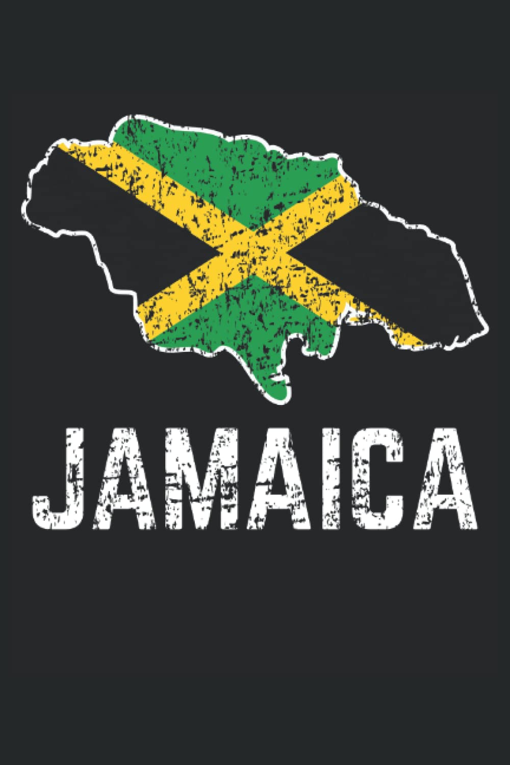 Jamaica Map Lined Notebook: Jamaican Flag Journal 120 Pages 6″ x 9″ for anyone with Jamaican Heritage & Roots