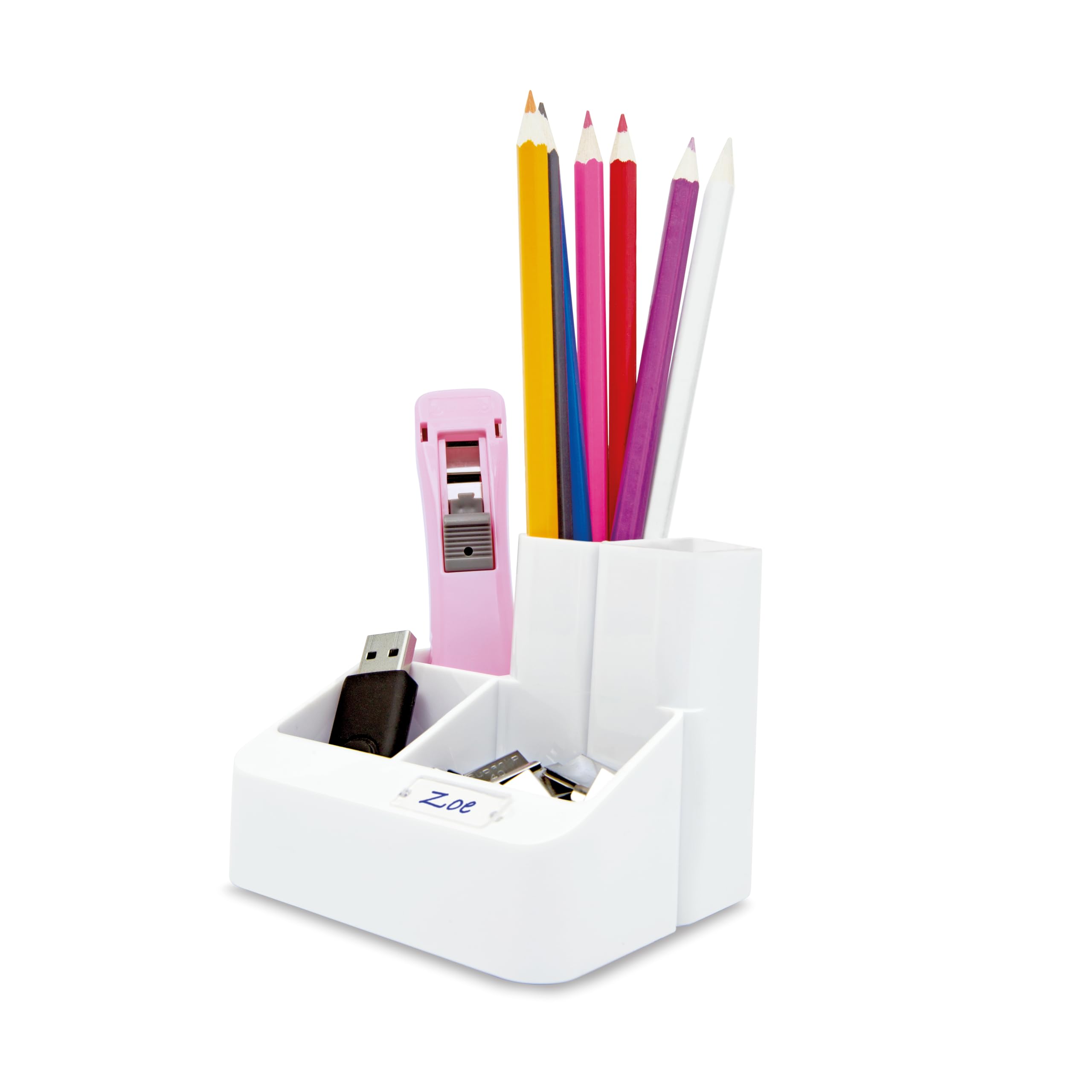 Rapesco 1401 Desk Tidy Organiser, White