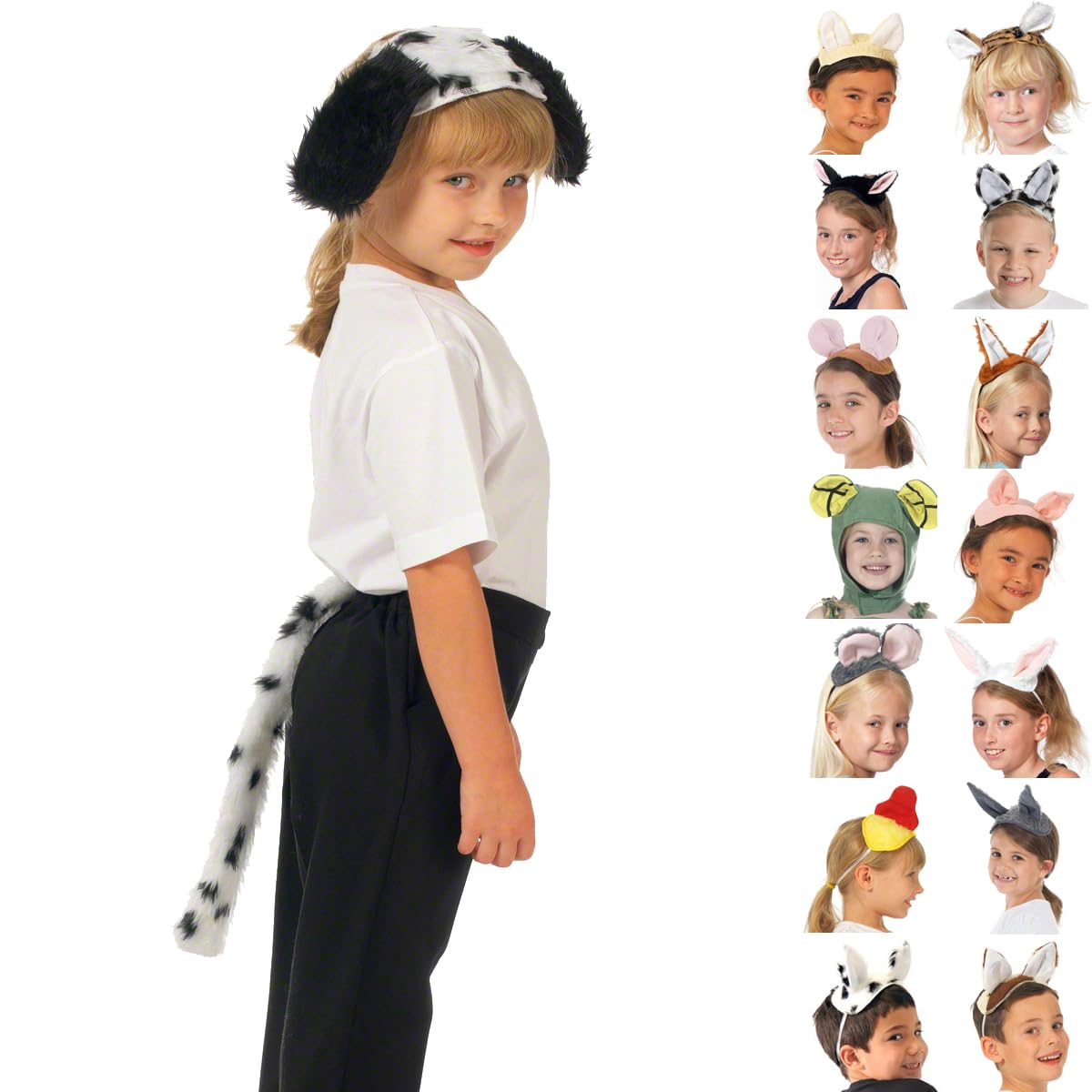 Charlie Crow Dalmatian Ears & Tail Set for kids 3+ years. — image 1
