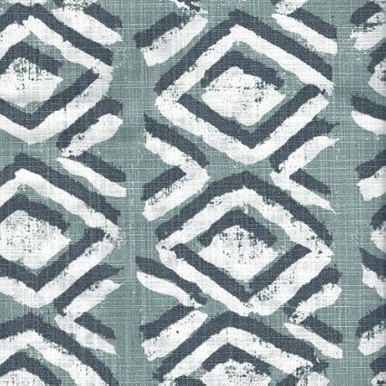 Close to Custom Linens Close To Custom Linens Tailored Bedskirt Sapo Waterbury Geometric Spa Green Slub Cotton 18 Full