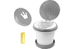 Toddler Travel Potty, Portable Potty for Kids Foldable Children's Toilet Potty Chair Toddlers Training Toilet Seat with Garba