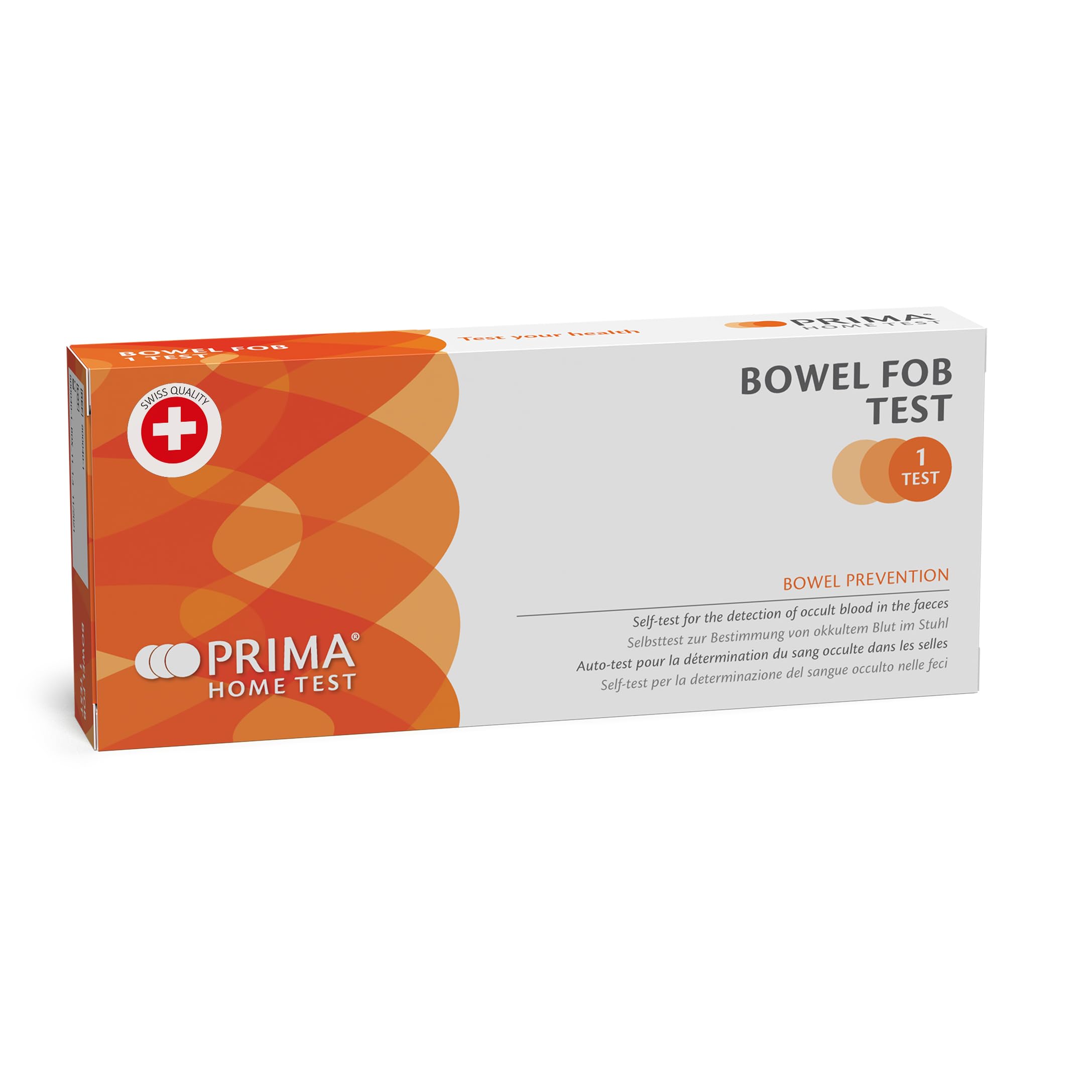 PRIMA Bowel Health Test detects Hidden faecal Occult Blood (FOB) in a Stool Sample, Results in 5 Minutes, Home use