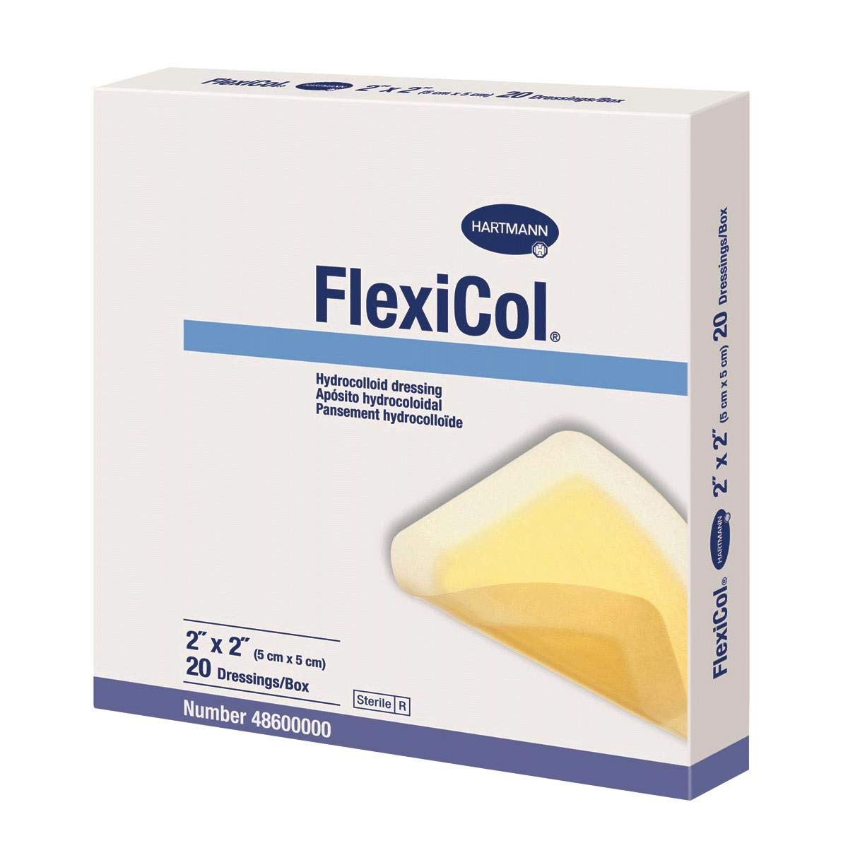 Hartmann 48600000 Flexicol Hydrocolloid Dressing, 2" Length